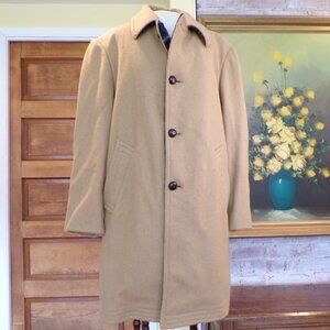 Vintage 1960s / 70s ZERO KING Wool/Nylon Car Coat Plaid Inside USA Men's Size 40